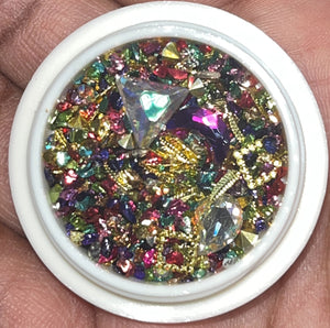 Mixed Rhinestones, Nail Jewelry, Nail Crystals, Nail Charms, Nail Gems