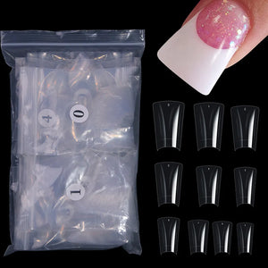 500pcs/bag Clear/ Natural Duck Nail Tips